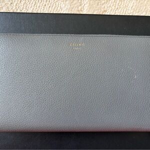 Celine Gray Leather Wallet